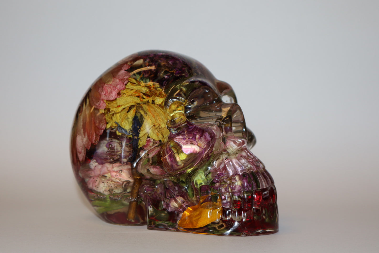 Pink Daisy Skull