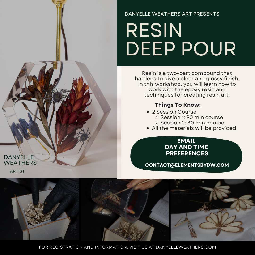Resin Deep Pour - Art Class [2 Sessions]