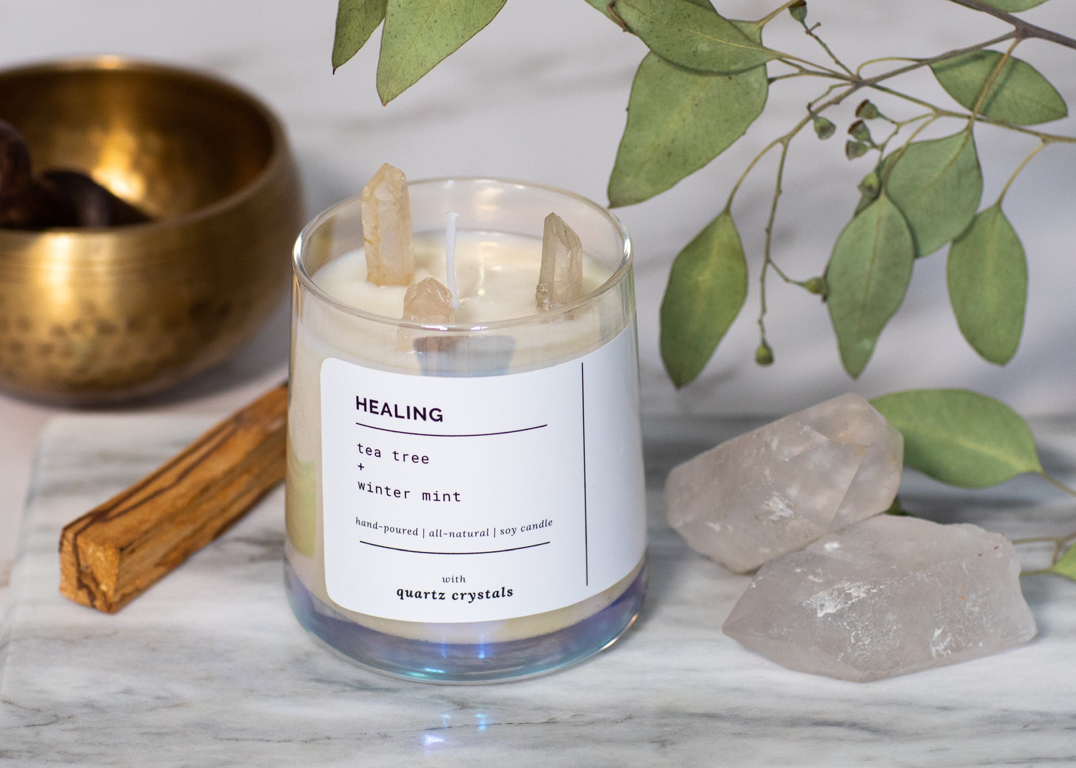 Healing Candle - tea tree + winter mint