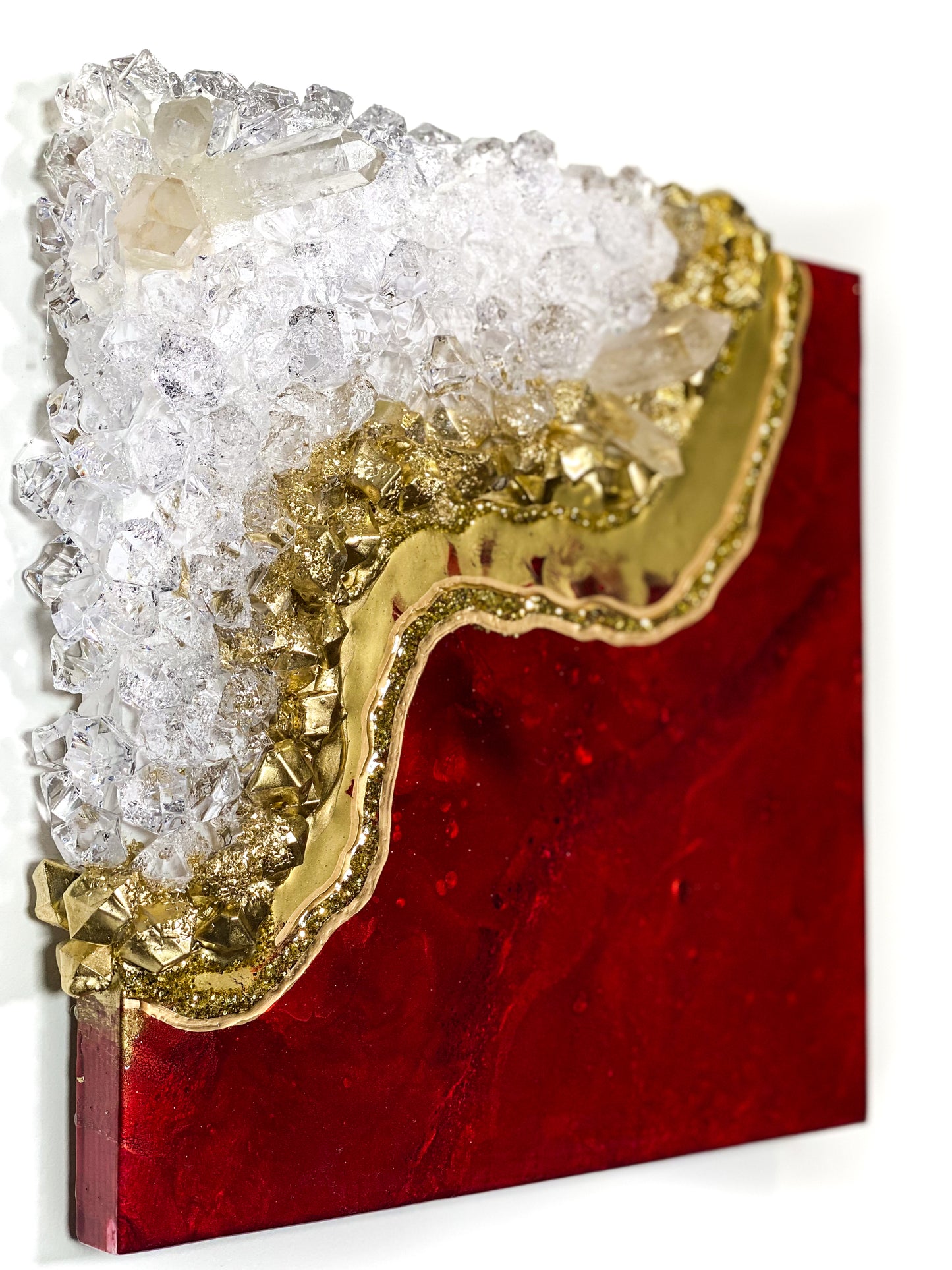 Ruby Geode Wall Art